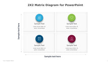 Load image into Gallery viewer, 2X2 Matrix Multicolor Diagram for PowerPoint-01
