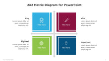 Load image into Gallery viewer, 2X2 Matrix Multicolor Diagram for PowerPoint-02
