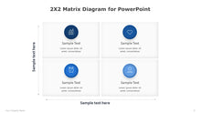 Load image into Gallery viewer, 2X2 Matrix Blue Diagram for PowerPoint-05
