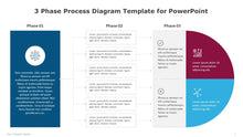 Load image into Gallery viewer, 3 Phase Process Diagram Multicolor Template for PowerPoint-01
