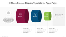 Load image into Gallery viewer, 3 Phase Process Diagram Multicolor Template for PowerPoint-03
