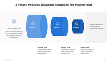 Load image into Gallery viewer, 3 Phase Process Diagram Blue Template for PowerPoint-07
