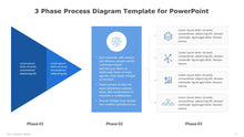 Load image into Gallery viewer, 3 Phase Process Diagram Blue Template for PowerPoint-08
