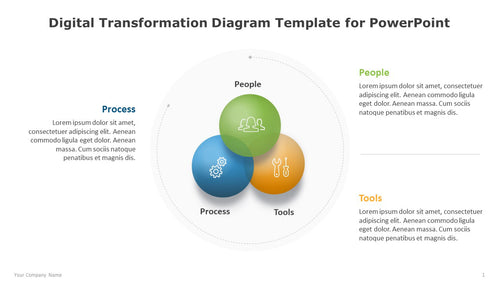 Digital Transformation Multicolor Diagram Template for PowerPoint-01