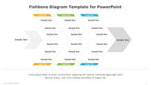 Load image into Gallery viewer, Fishbone Multicolor Diagram Template for PowerPoint-04
