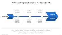 Load image into Gallery viewer, Fishbone Blue Diagram Template for PowerPoint-05
