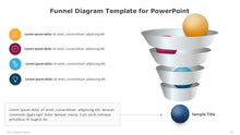 Load image into Gallery viewer, Funnel Diagram Multicolor Template for PowerPoint-10
