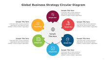 Load image into Gallery viewer, Global Business Strategy Circular Multicolor Diagram for PowerPoint-02
