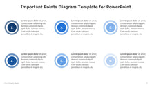 Load image into Gallery viewer, Important Points Blue Diagram Template for PowerPoint-08
