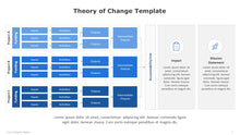 Load image into Gallery viewer, Theory of Change Blue Template for PowerPoint-06
